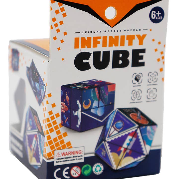 Cap Zone - Wholesale Puzzel - Kinderen - Space Galaxy Infinity Cube mechanisch puzzelspeelgoed