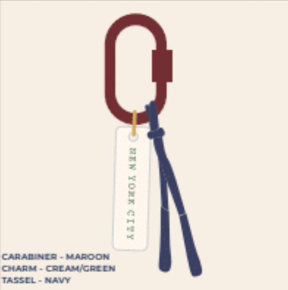 Freshwater Curated Goods - Vendita all'ingrosso Portachiavi - Unisex - Portachiavi personalizzato Your City con charm per borsa10