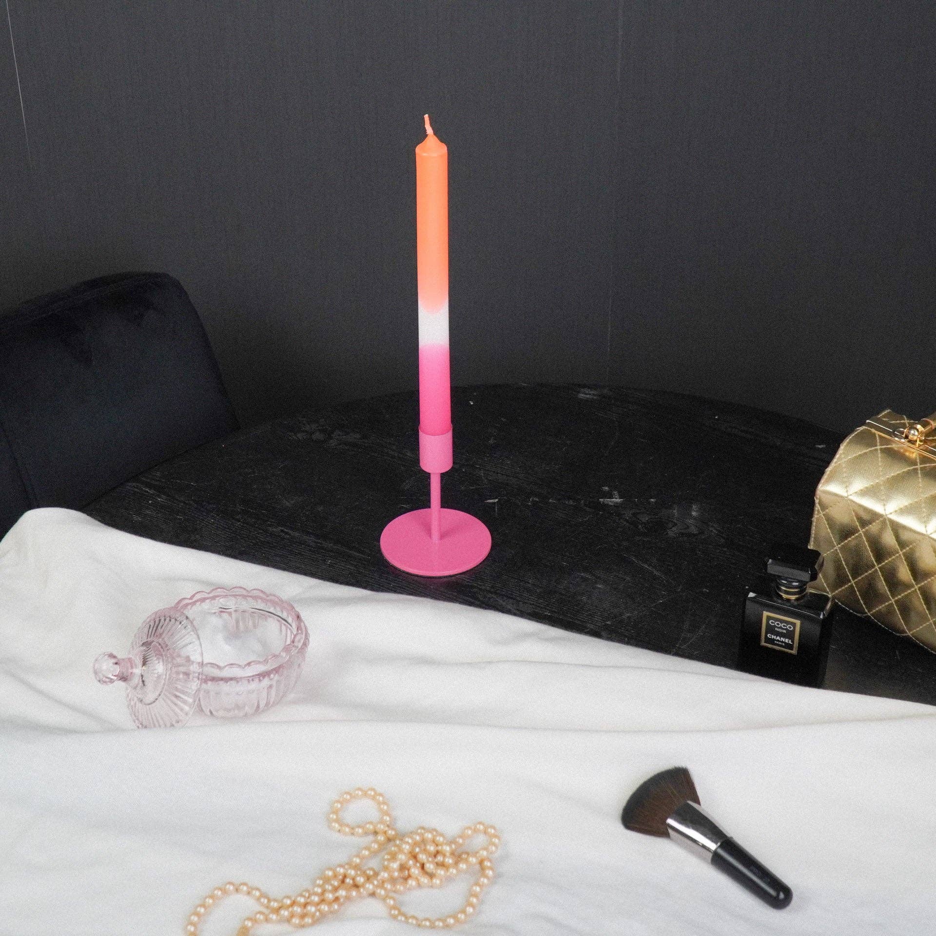 Housevitamin bv - Wholesale Candle Holder - Candleholder - Basic - Metal - Neon Pink - 8x8x10cm1