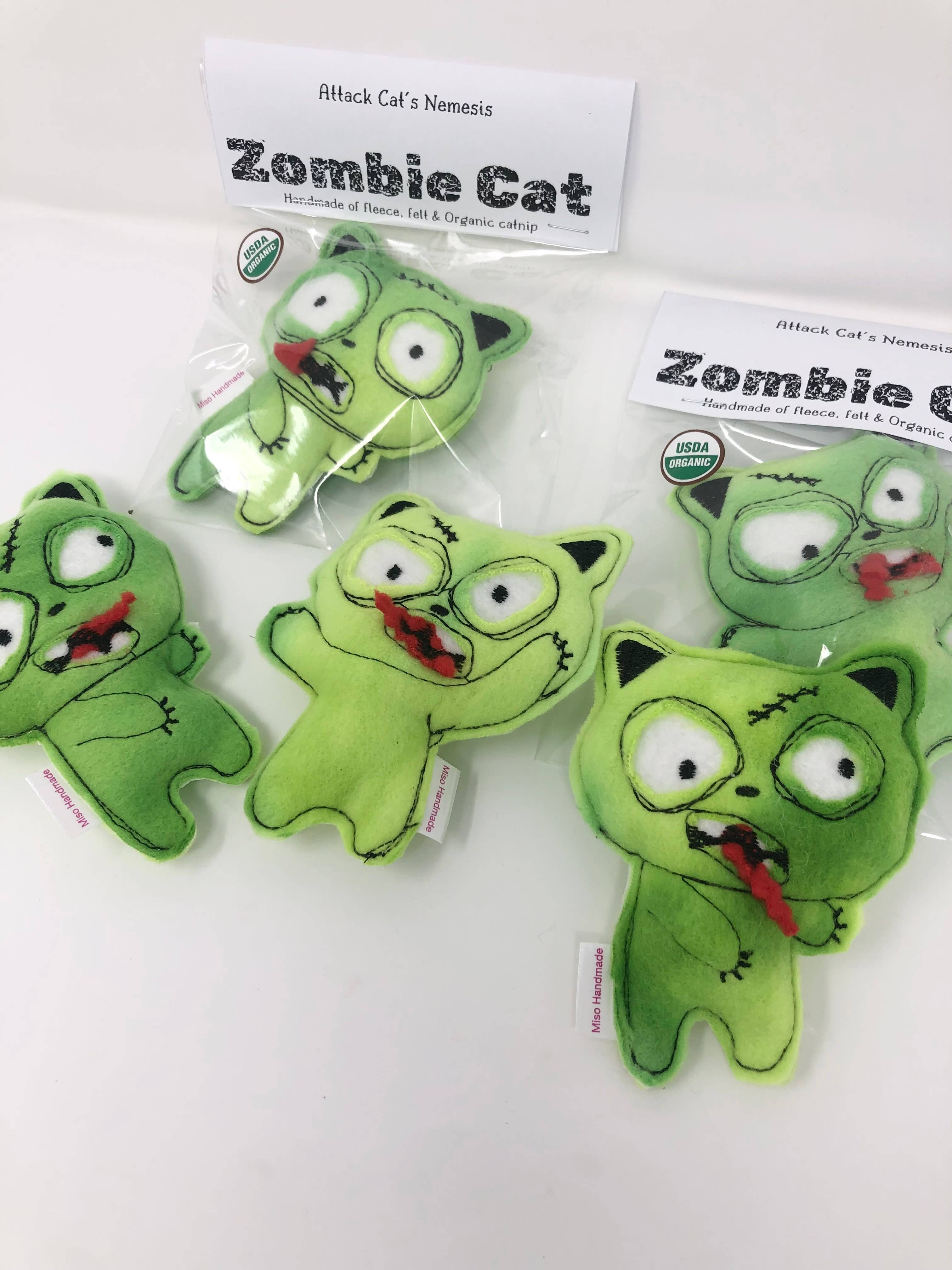 Miso Handmade - Wholesale Pet Toy - Cat - Zombie Cat Catnip Toy2