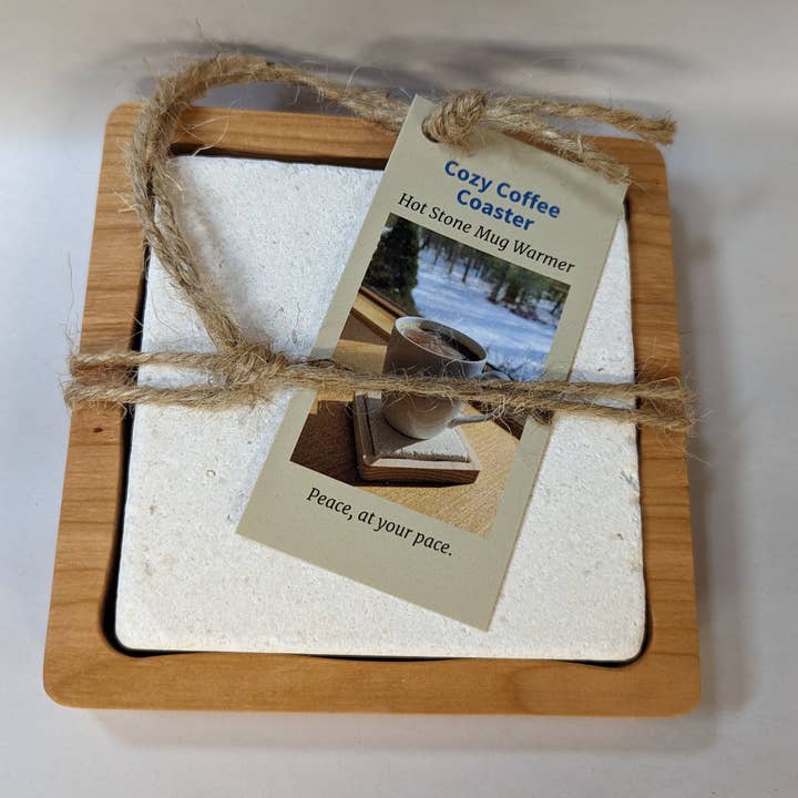 Sea Stones - Wholesale Coasters - Cozy Coffee/Tea Coaster - Hot Stone Mug Warmer4