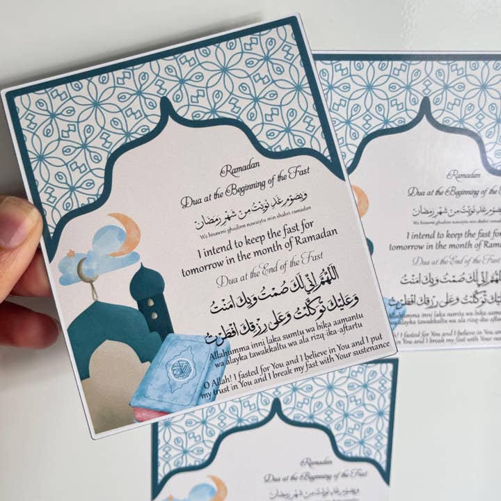 CraftsbyNahima – wholesale Magnet – Ramadan Duas Vinyl Fridge Magnet1