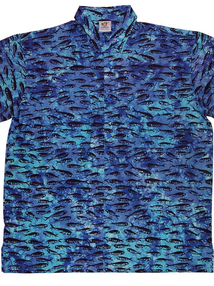 Chemise Cabana - Fish pour la vente par Rum Reggae Clothing