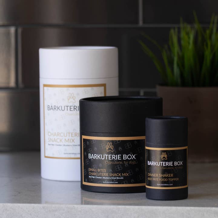 BARKUTERIE Box™ - Wholesale Pet Treats - Dog - Charcuterie/Barkcuterie Dog Treat Canisters