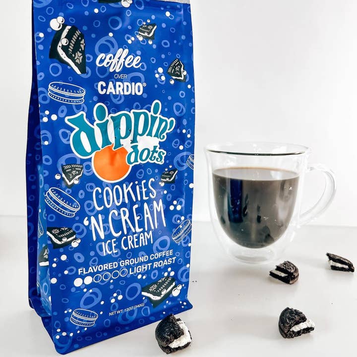 Coffee Over Cardio® - Wholesale Ground Coffee - Dippin' Dots® Cookies N' Cream Ground Coffee - Light Roast