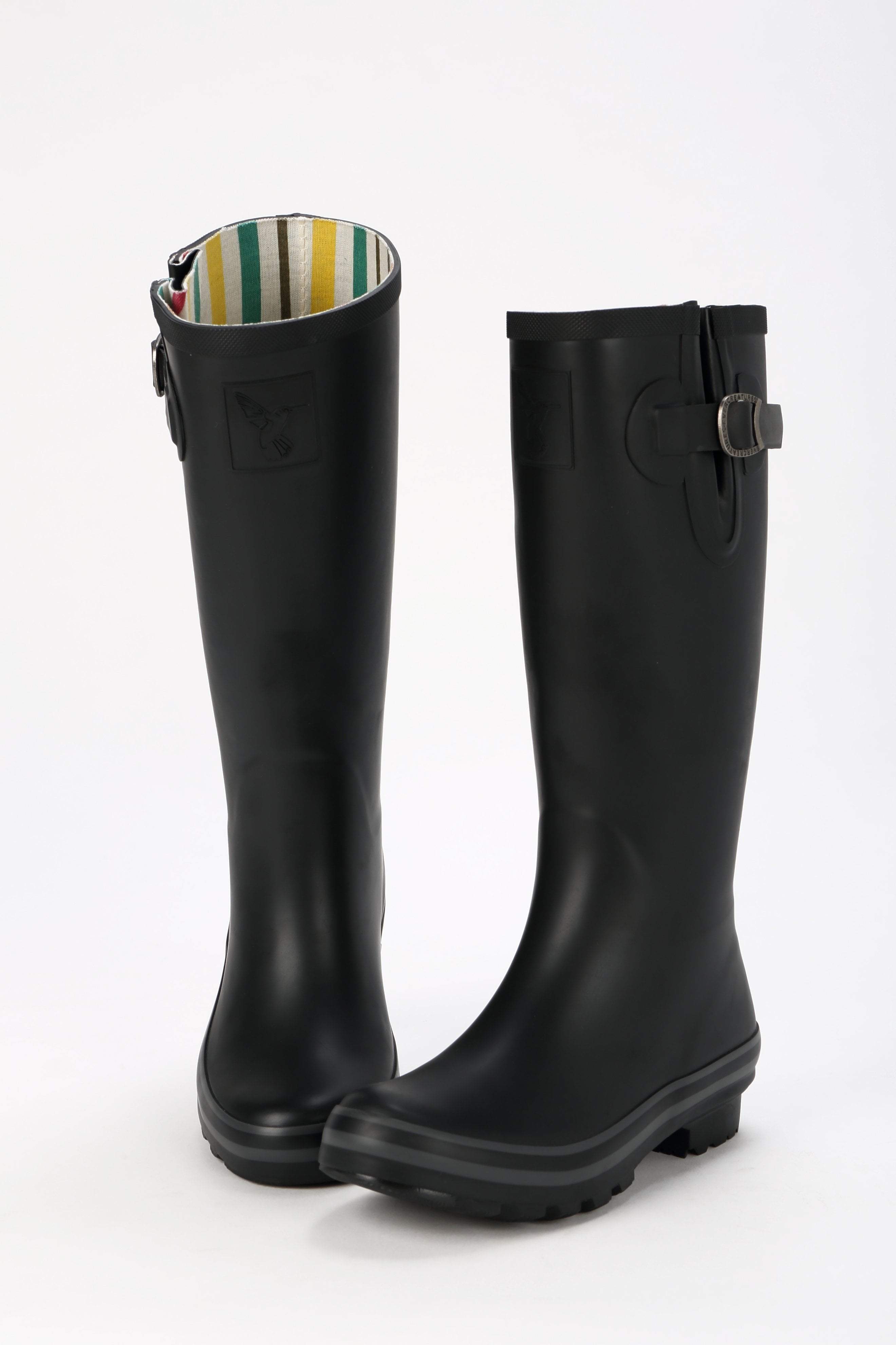 Evercreatures - Wholesale Rain Boots - Women's - Evercreatures All Black Plain Tall Wellies4
