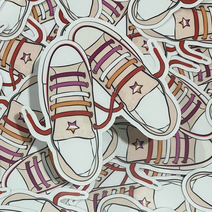 LGBTQ Lesbian Die Cut Stickers for Laptop & Bumper for wholesale by S&Y Brand Paper co.