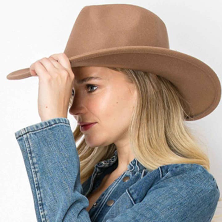 One and Only Accessories - Vente Chapeau de cowboy – femme - CHAPEAU DE COWBOY EN FEUTRE VÉGÉTALIEN23