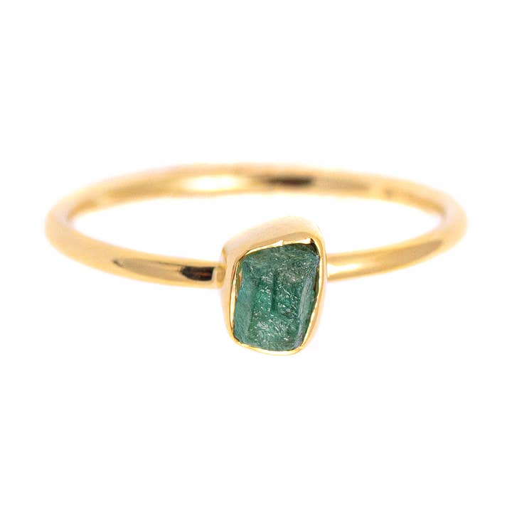 Silver Emerald Ring for wholesale by Made Designs
