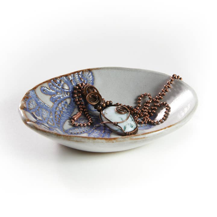 Caspian Doily Dish for wholesale by Sunken Orchard Ceramics Inc.
