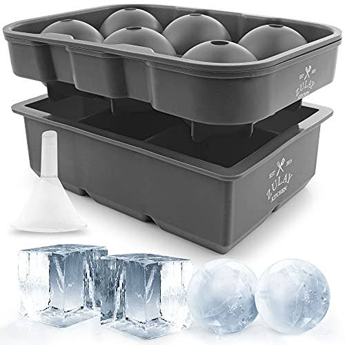 Zulay Kitchen - Wholesale Ice Tray/Mold - Silicone Ice Cube Trays Set of 2 0