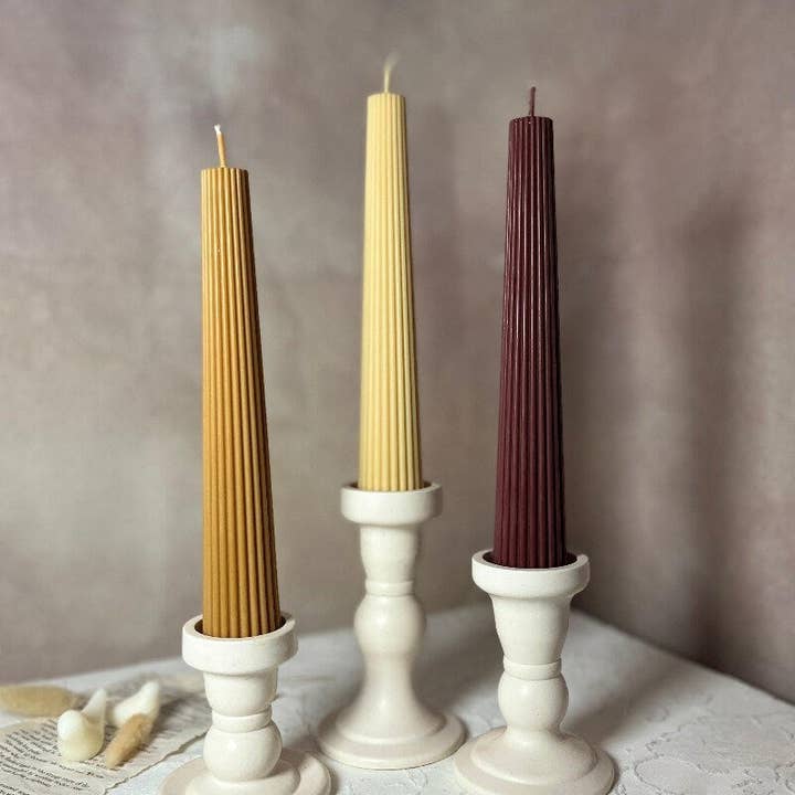 Home Pro Idea - Wholesale Pillar candle - Ribbed CandleStick4