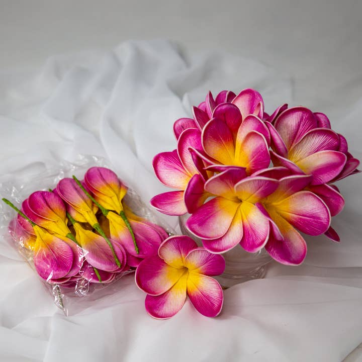 Realistic Artificial Flowers - Wholesale Artificial flowers - Orchid Frangipani Flowerhead 3