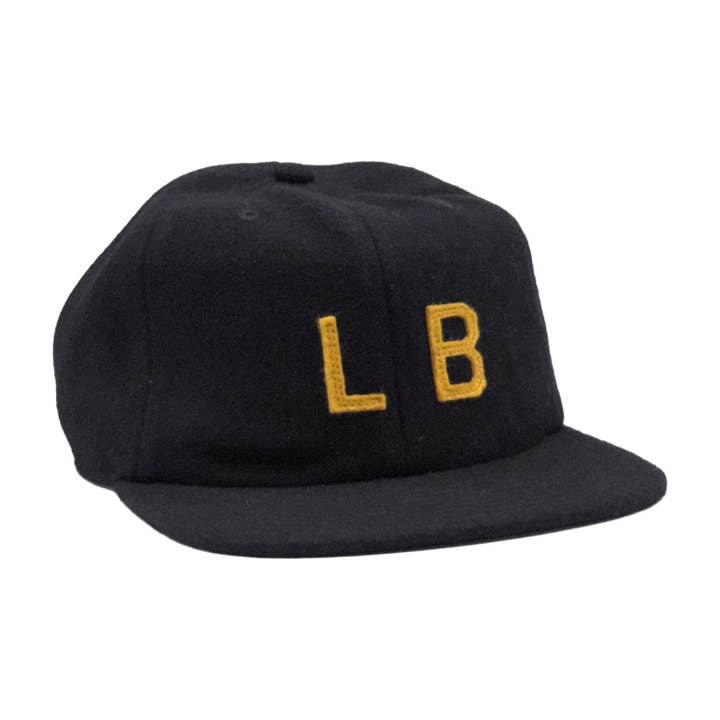 Port LB 6-panel Wool Cap Black/Gold for wholesale by Port LBC