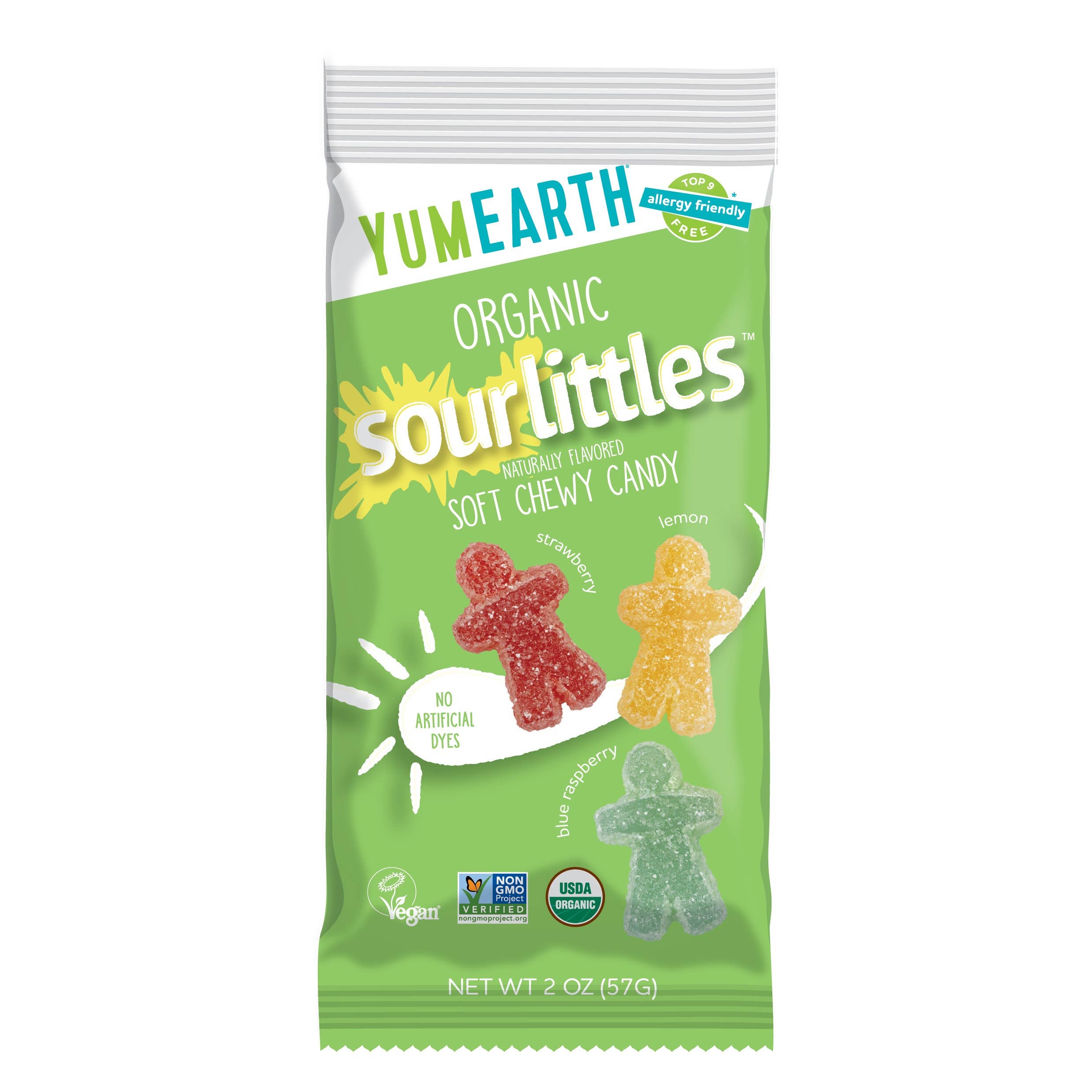 Grandpa Joe's Candy Shop - Wholesale Gummy - YumEarth Organic Sour Littles 2oz, 12ct1