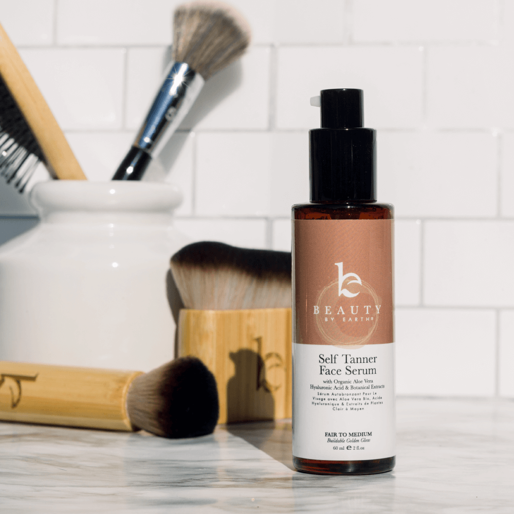 Beauty By Earth - Wholesale Self-Tanner - Self Tanner Hyaluronic Acid Face Serum 2oz, (2 Shades)5