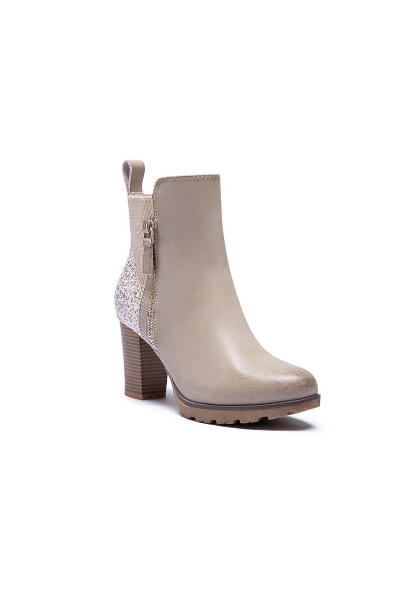 LADY GLORY - Wholesale Booties - Women's - Heeled Boot With Sequins And Side Zipper4