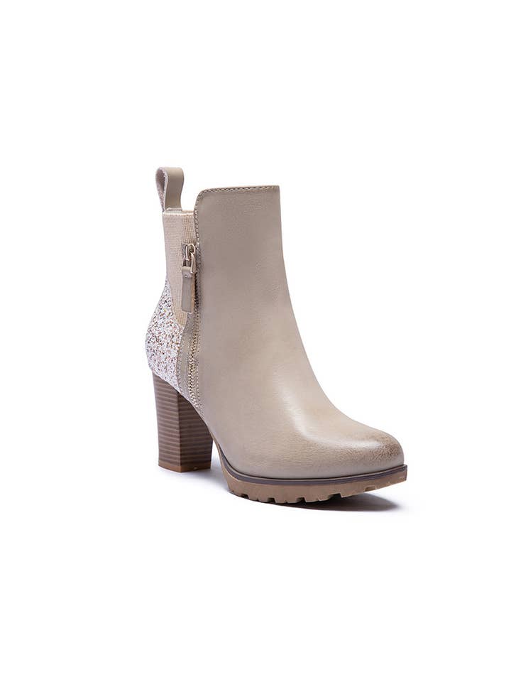 LADY GLORY - Wholesale Booties - Women's - Heeled Boot With Sequins And Side Zipper4