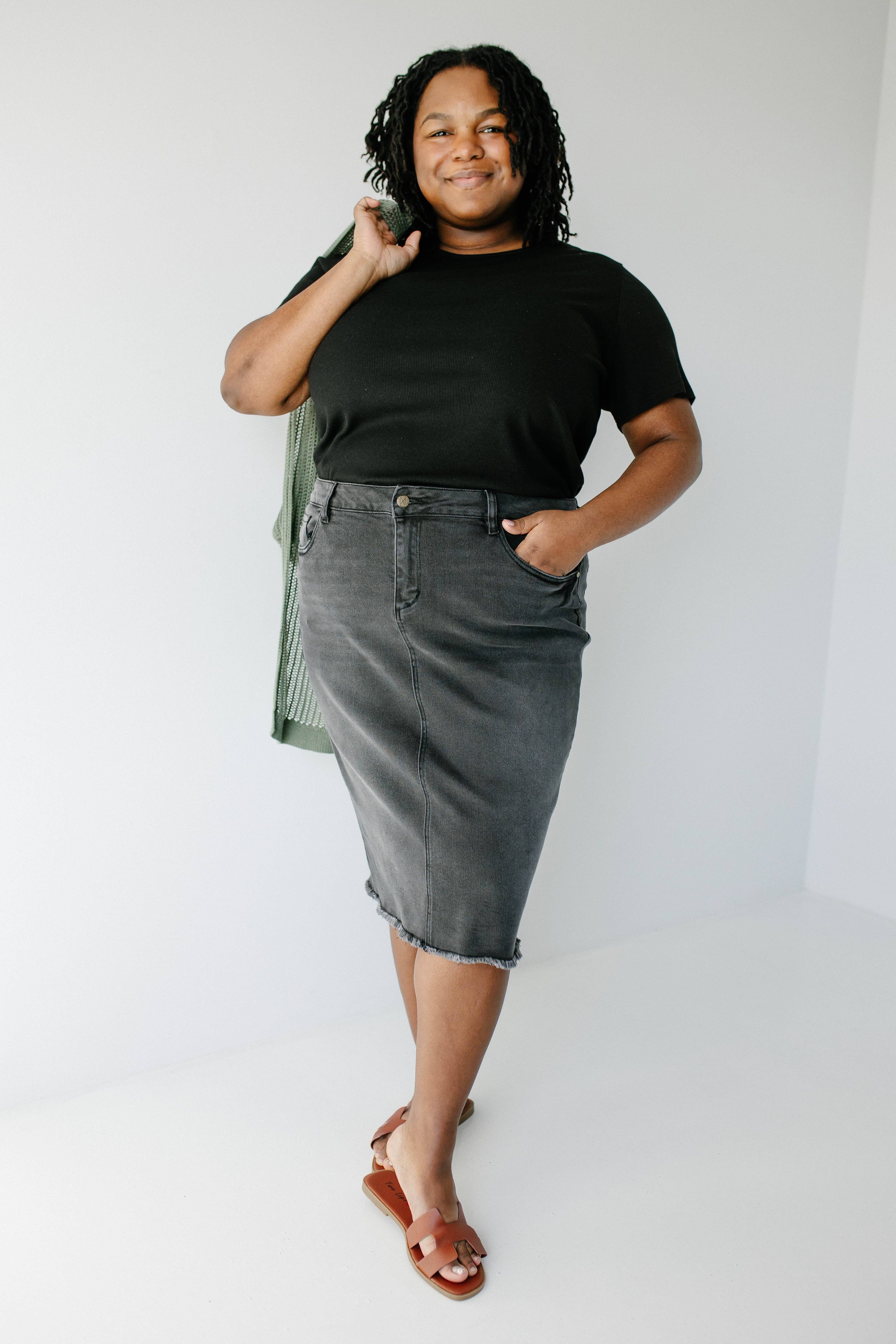 The Main Street Exchange - Wholesale Skirt - Women's - 'Nala' Distressed Denim Skirt8