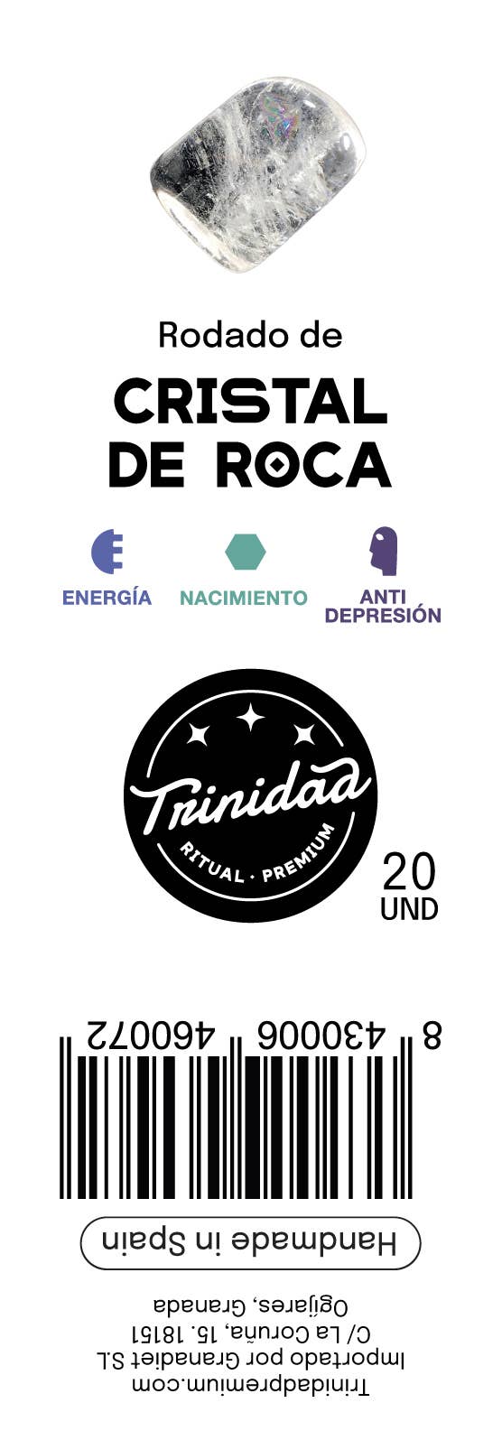 trinidad – wholesale Andlig sten/kristall – Cristal Roca påse med 20 enheter2