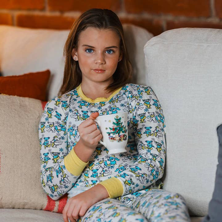 Ensemble thermique en bambou Grateful Dead Yellow Snow Bears pour la vente par Rowdy Sprout