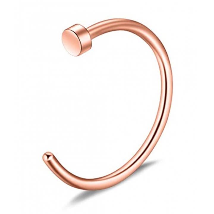 Bodytrend - Vendita all'ingrosso Piercing ad anello per naso - Titanio - Cerchietto per il naso, Anello per il naso, Anello a C2