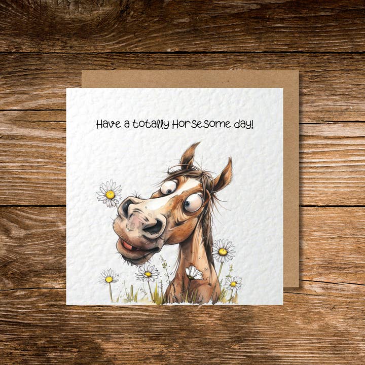Hilda Horse Humour Card for wholesale by Country Rose Norfolk