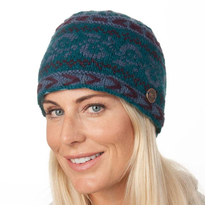 Black Yak Ltd - Wholesale Beanie – Unisex - Alpine Beanie Pure Wool Hat - Knitted - Fair Trade