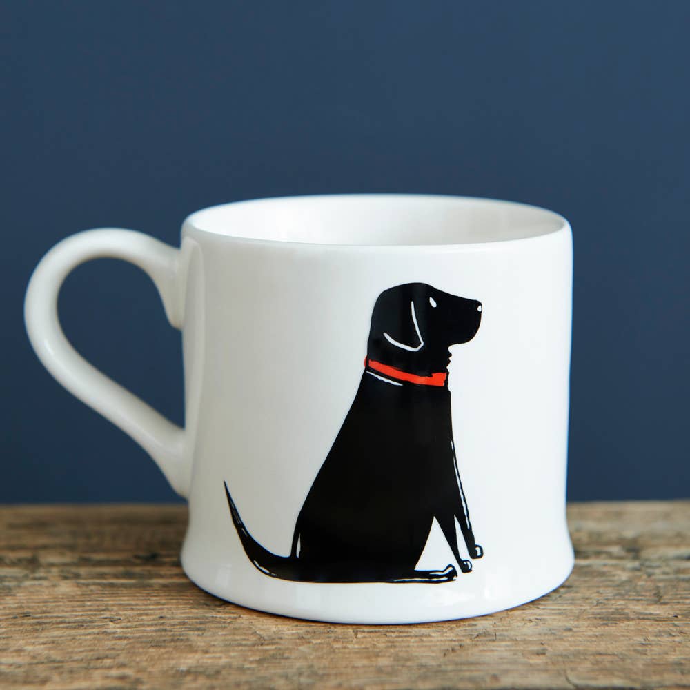 Sweet William Designs - Wholesale Koffiemok - Mischievous Mutts hondenmok - zwarte Labrador1