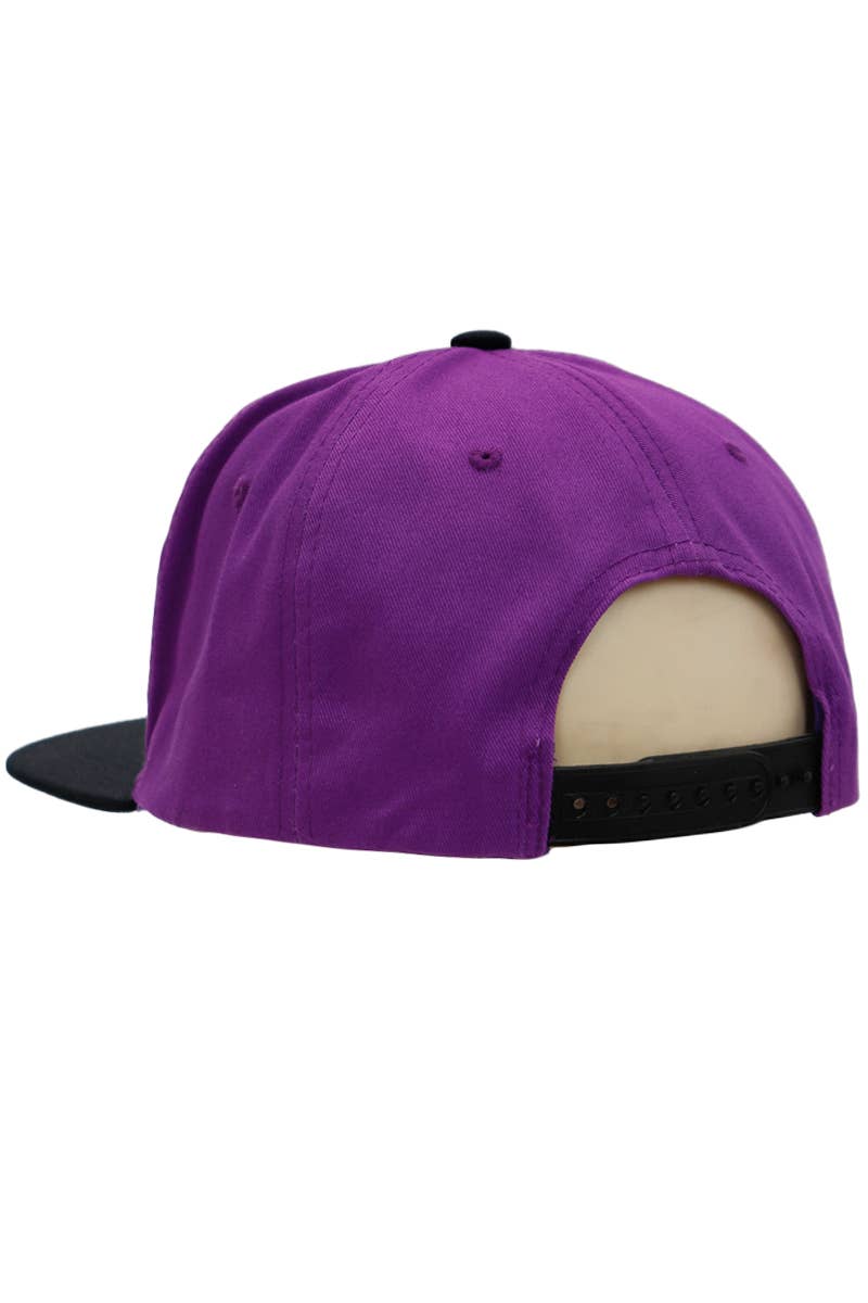Cap Zone - Vendita all'ingrosso Cappellino con visiera piatta - Unisex - Cappellino snapback in cotone twill con grande logo foglia di marijuana Kush11