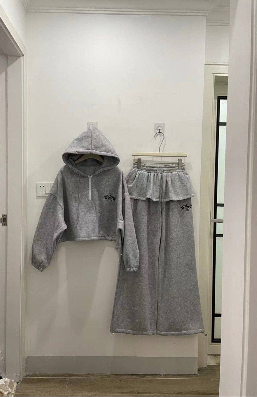 Little Light - Wholesale Lounge Set - Women's - Cozy Layer Ruffle Hoodie Set3