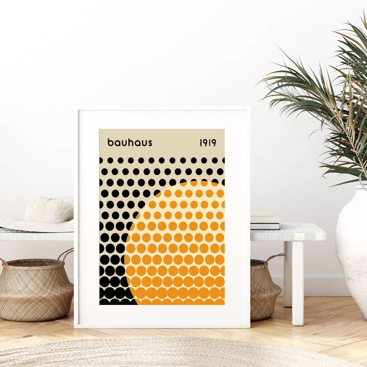 Sugar & Canvas – Großhandel Kunstdruck – Bauhaus 1919 Geometrische Kreise Kunstdruck | Bauhaus Ausstellung2
