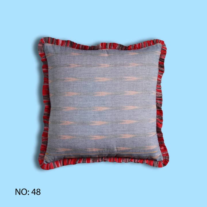 Annahmol - Wholesale Throw Pillow Cover - One of a Kind Vintage Kantha & Ikat Pillow 228