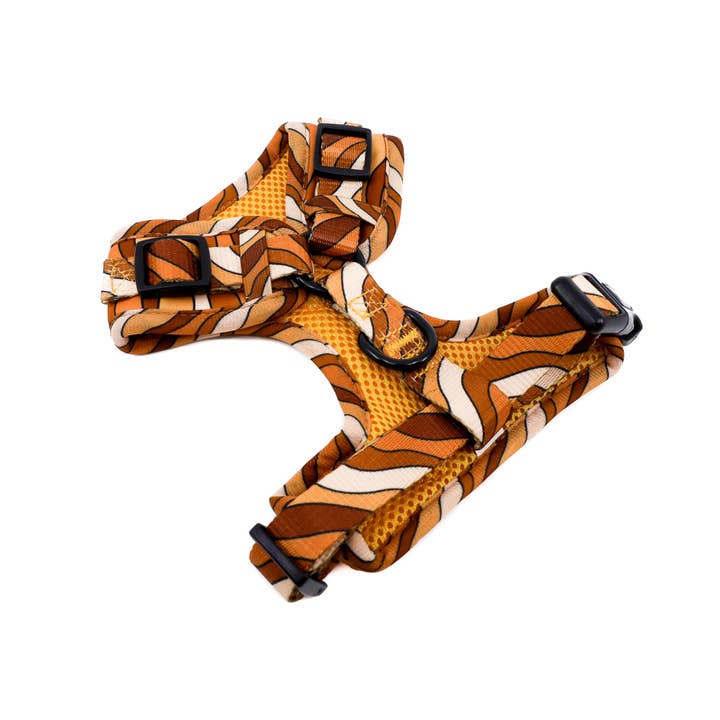 Pablo & Co. Boutique - Wholesale Pet harness – Dog - Espresso Swirls: Dog Adjustable Harness4