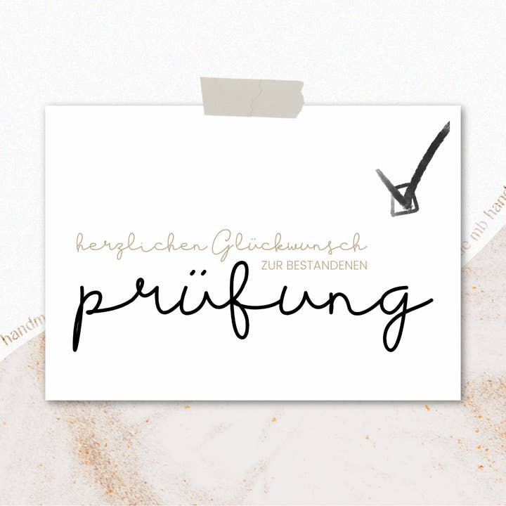 mb handmade - Wholesale Congratulations Card - Congratulations on passing the exam1