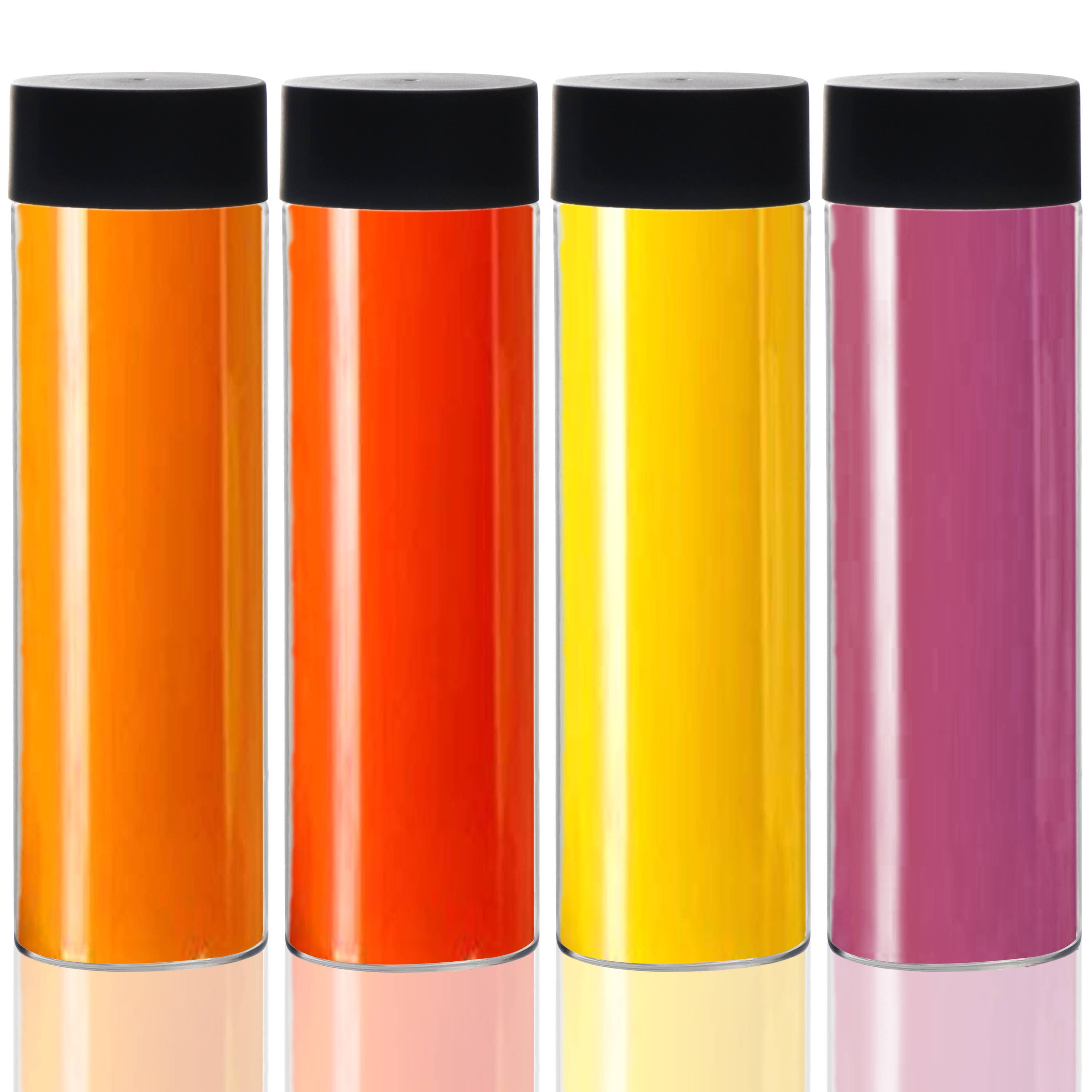 Youngever - Wholesale Water Bottle - Youngever 6 Pack 16OZ Plastic Juice Bottles with Cap - Clear0