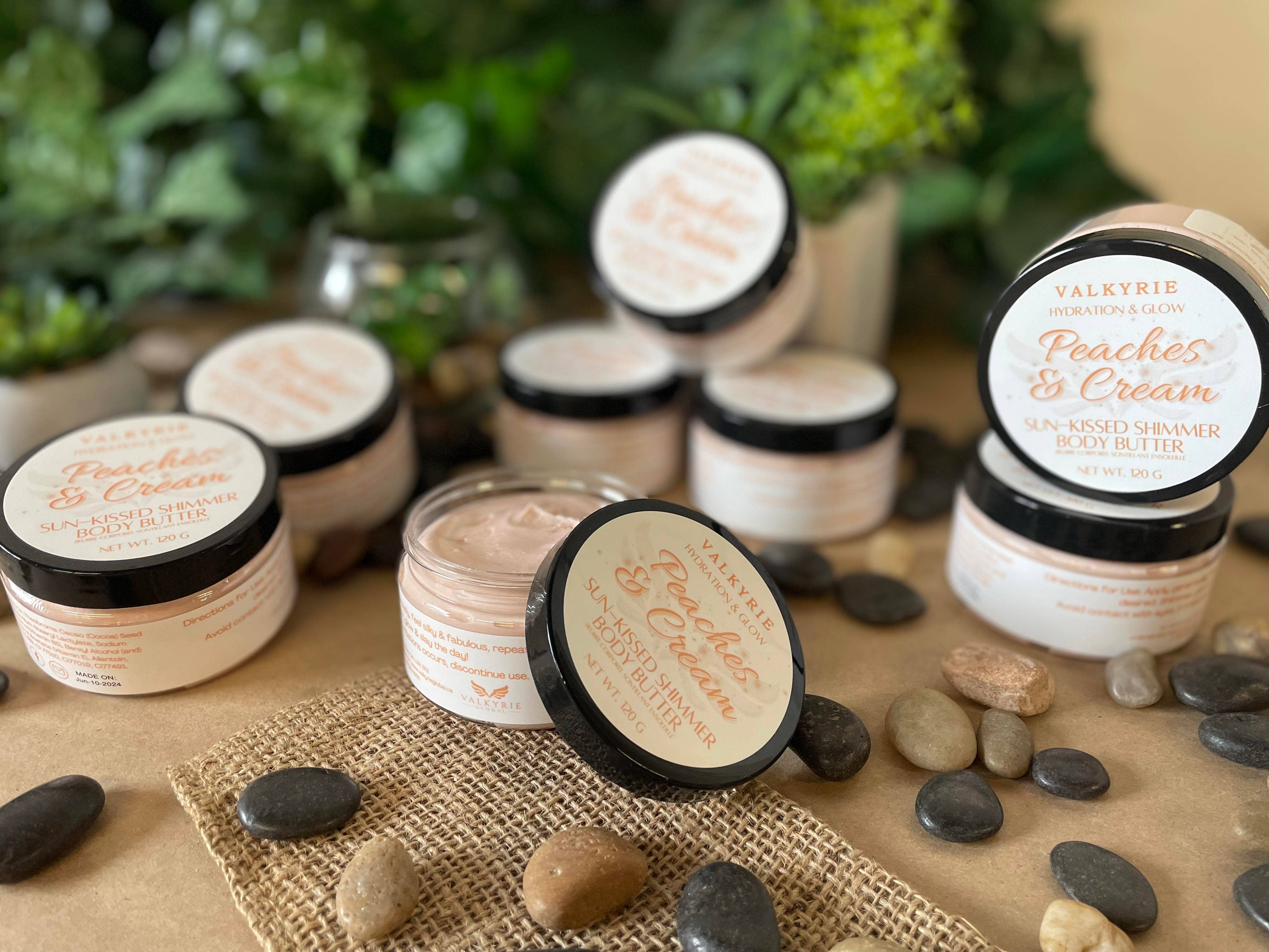 Valkyrie Global - Wholesale Body Balm/Butter - Body Butter - Peaches & Cream Sun-kissed Shimmer1