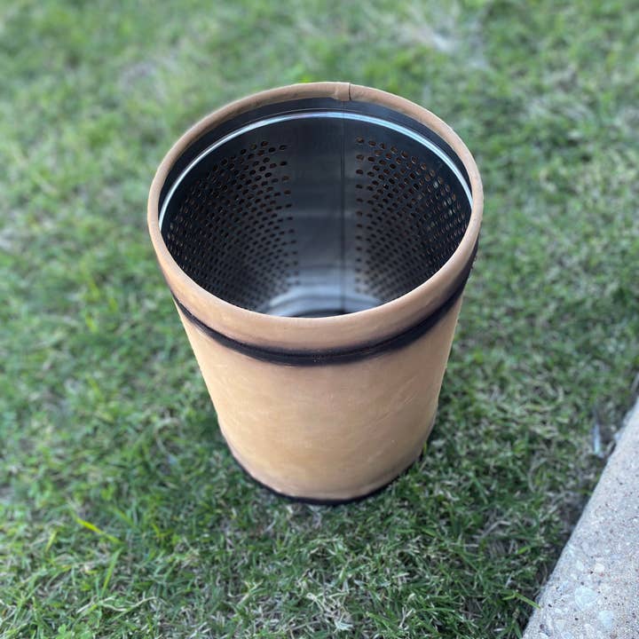 Western Linens - Wholesale Basket - Burn Leather Basket Bin