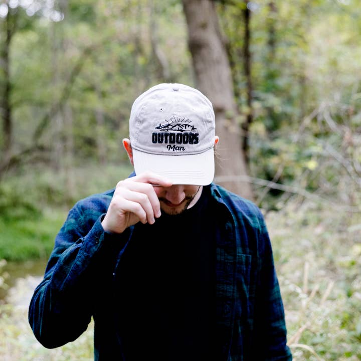 Pavilion - Wholesale Baseball Cap - Unisex - Outdoors Man - Light Gray Adjustable Hat