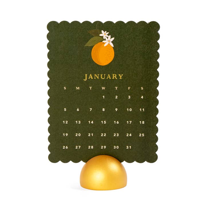 Paper Farm Press - Wholesale Calendar - Farm Fresh - 2025 Scalloped Desk Calendar