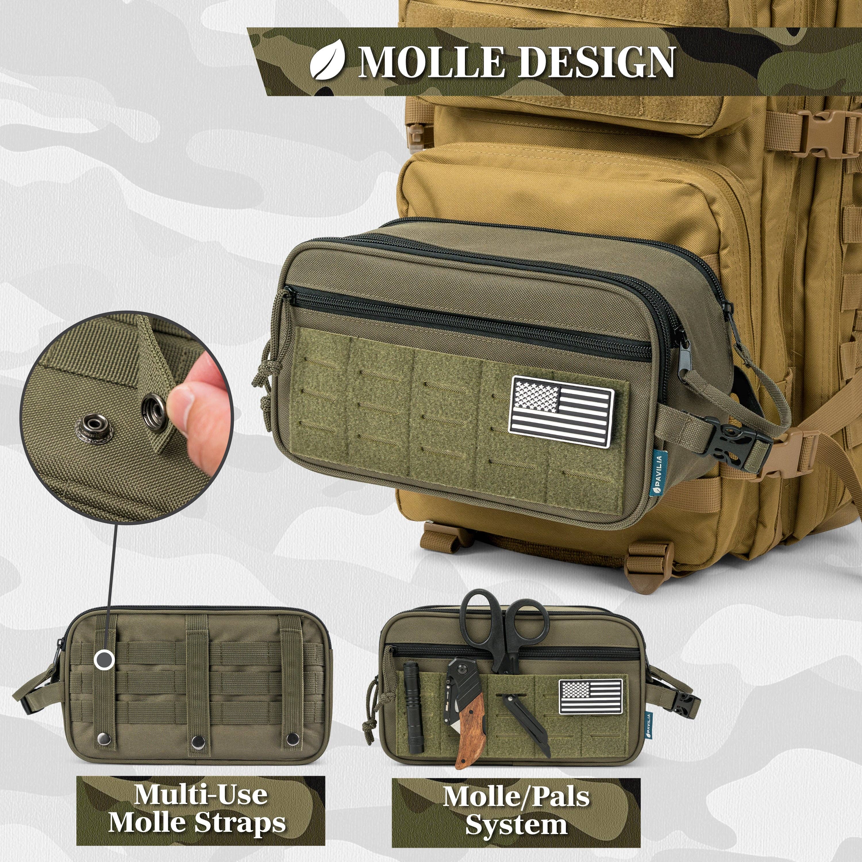 Pavilia - Venta al por mayor Neceser - Hombre - Bolsa de Aseo Táctica Militar51