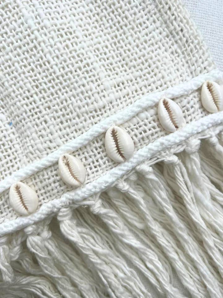 Shell throw - Ivory for wholesale by Coastal Addiction
