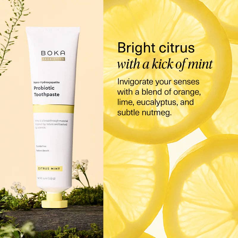 Boka - Wholesale Toothpaste - Citrus Mint Probiotic n-Ha Toothpaste4