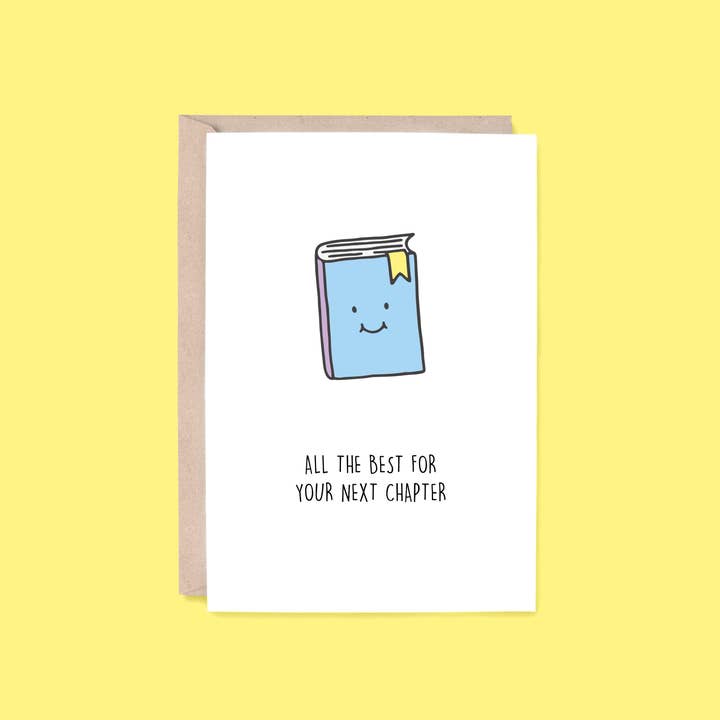 Carte de félicitations : Prochain chapitre | Livre pour la vente par Hey Hunny