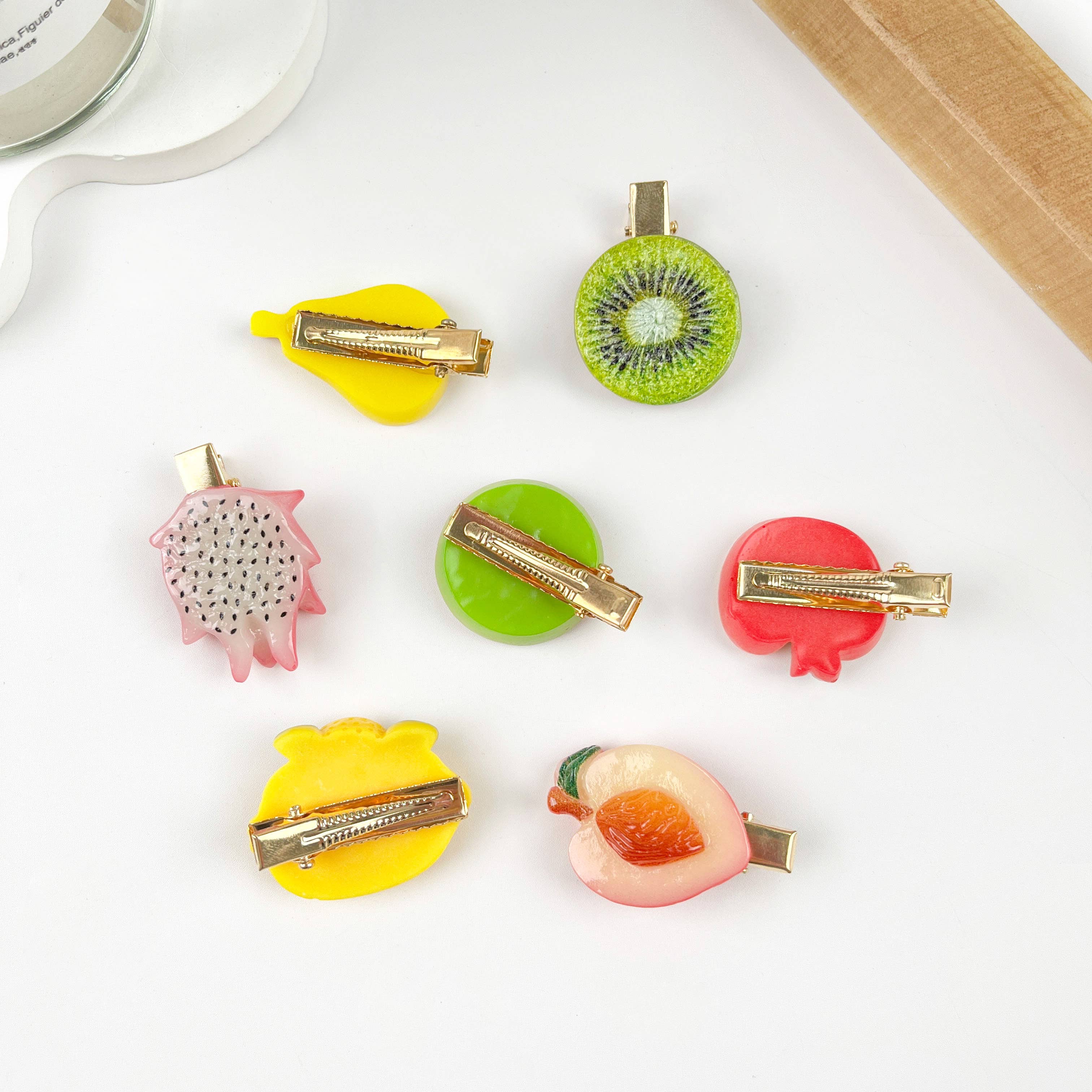 mildstyles – Engroshandel Hårspænde - Dame – Fruit Slice Hair Duckbill clips6
