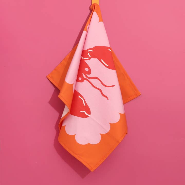 Maddison Ball Creative - Wholesale Tea Towel - Lobster Scallop Tea Towel6