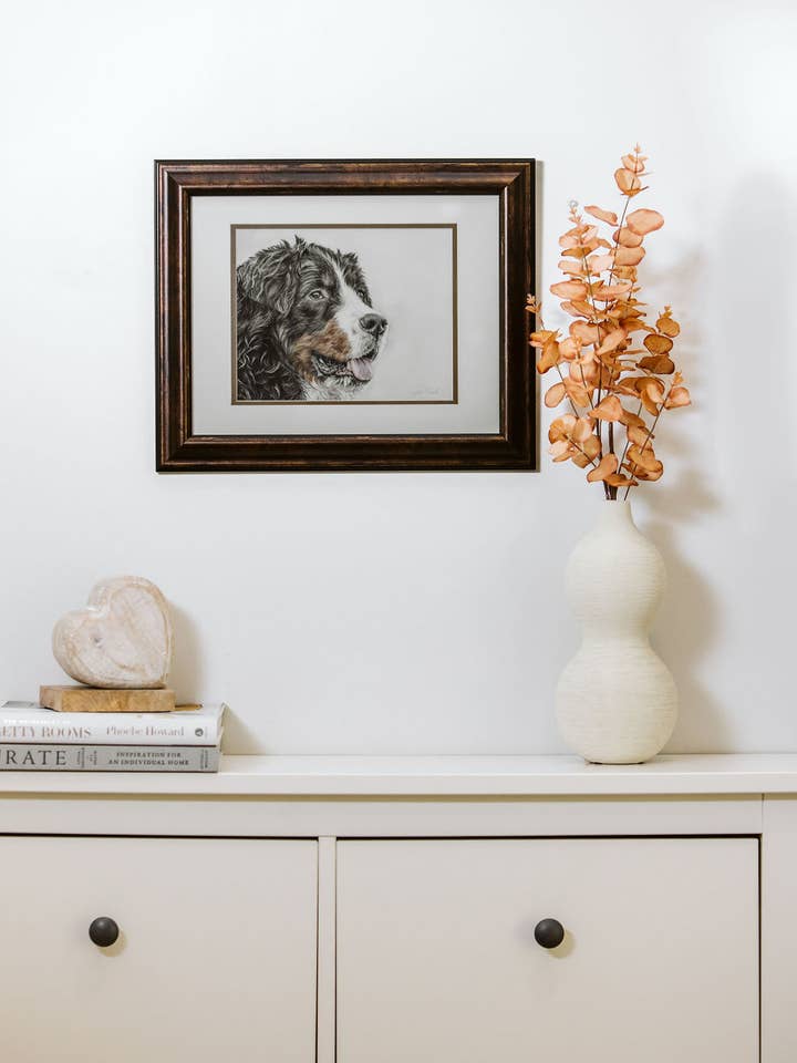 Bernese Mountain Dog Fine Art Giclée Print for wholesale by Crystal Clarke Animal Art