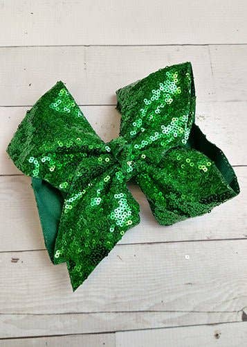 The Hair Bow Company - Wholesale Hair Bow - Kids - Sequin Texas Size Hair Bows - Alligator Clip - 6.5"2