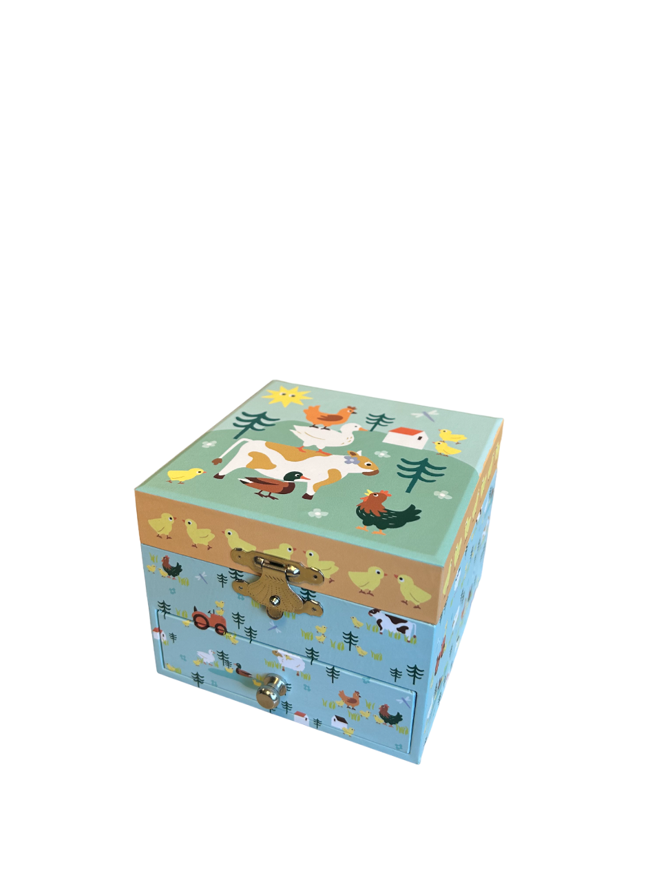 TROUSSELIER SAS - Vente Boîte à musique – enfant et bébé - Coffret Musique Cube Ferme
0