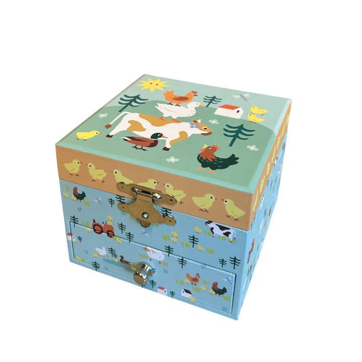 Farm Cube Music Box for wholesale by TROUSSELIER SAS